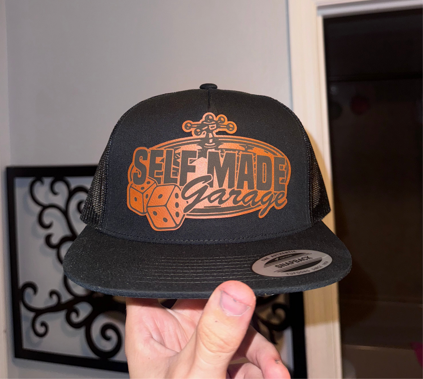 BLACK SELF MADE GARAGE HAT